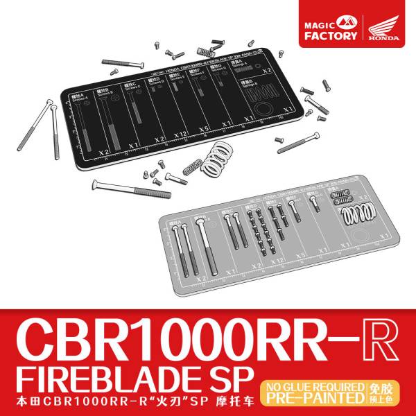 Maquette 1/9 Honda CBR1000RR-R Fireblade prépeinte Magic Factory 1402