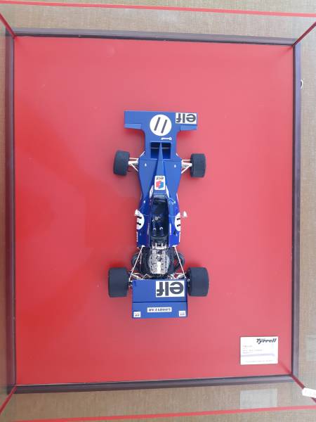 1/12 Maquette TYRRELL 003 MONACO 1971 montée en boite vitrine- piece unique