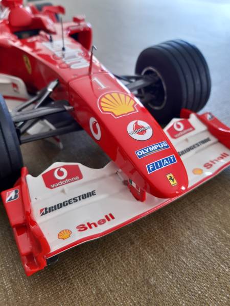 Maquette 1/12 Ferrari F2004 M.shumacher #1 montée 