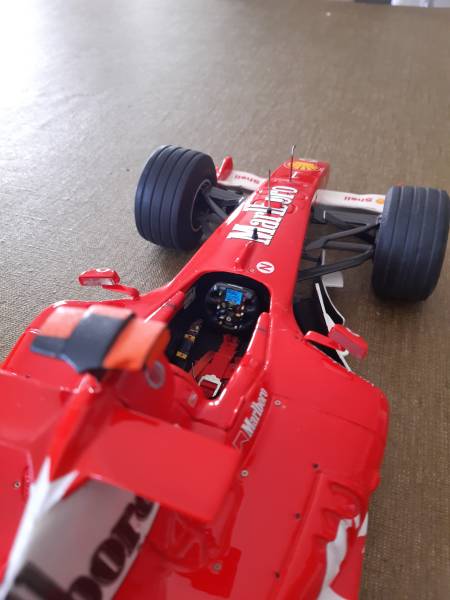 Maquette 1/12 Ferrari F2004 M.shumacher #1 montée 