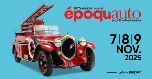 nous serons présent au salon époque auto du 7 au 9 novembre 2025