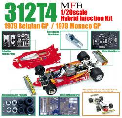 Maquette en kit FERRARI 312 T4 GP Belgique 1979 à l’échelle 1/20 – version hybride Model Factory Hiro IK001
