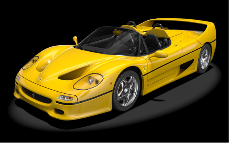 Kit Pocher 1/8 Ferrari F50 Giallo modena maquette en kit 