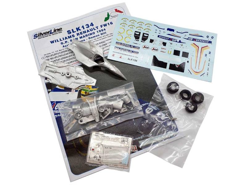 Acheter la maquette 1/43 Williams Renault FW16 Tameo San Marino 1994 en kit métal Silver Line