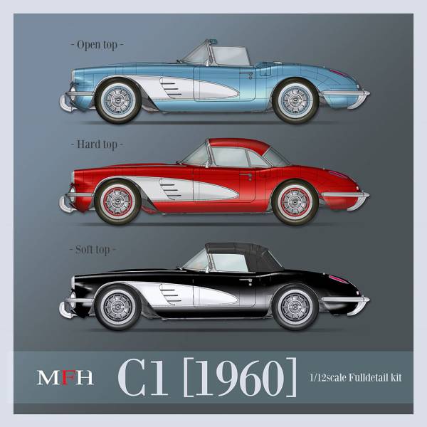 1/12 maquette en kit - CORVETTE C1 1960 - model factory hiro K829