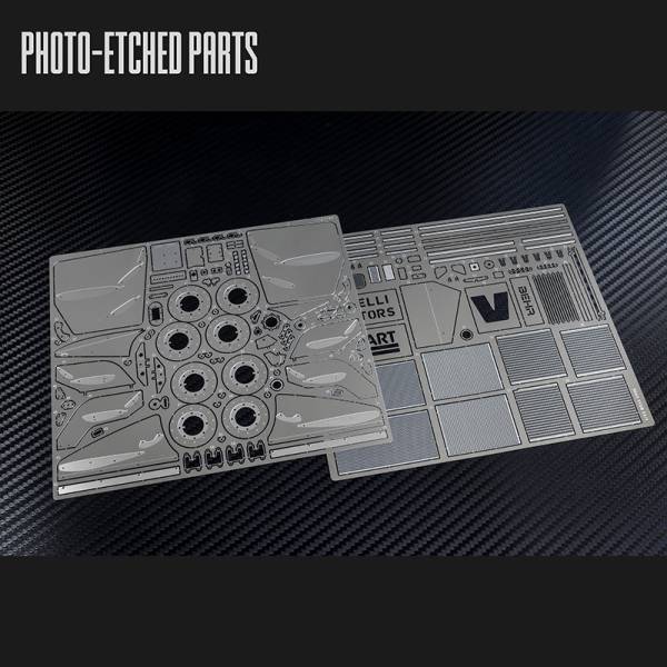 Maquette 1/12 Brabham BT55 – GP Monaco 1986 pilotée par Elios de Angelis , Kit Model factory hiro MFH K855 détail photodécoupe