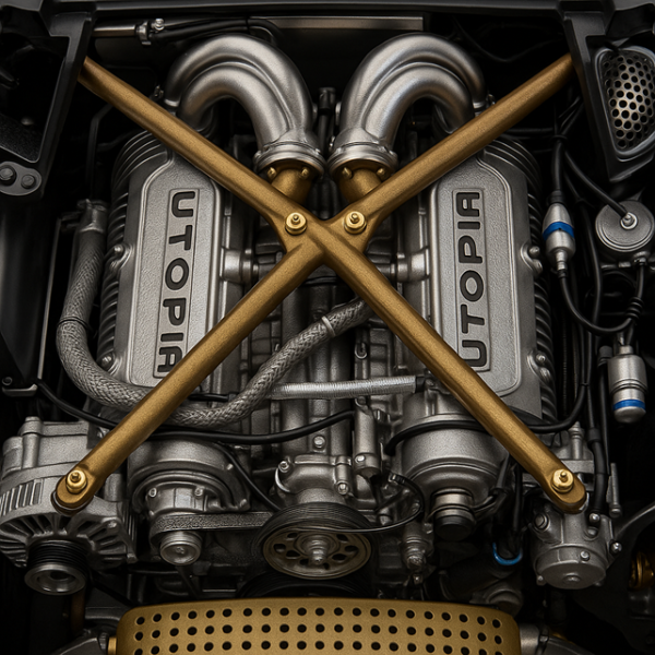 détail moteur 1/8 pagani utopia